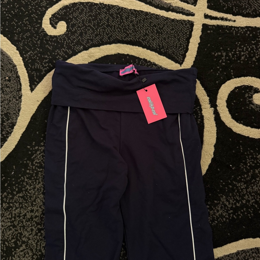 Black Pants with White Trim
